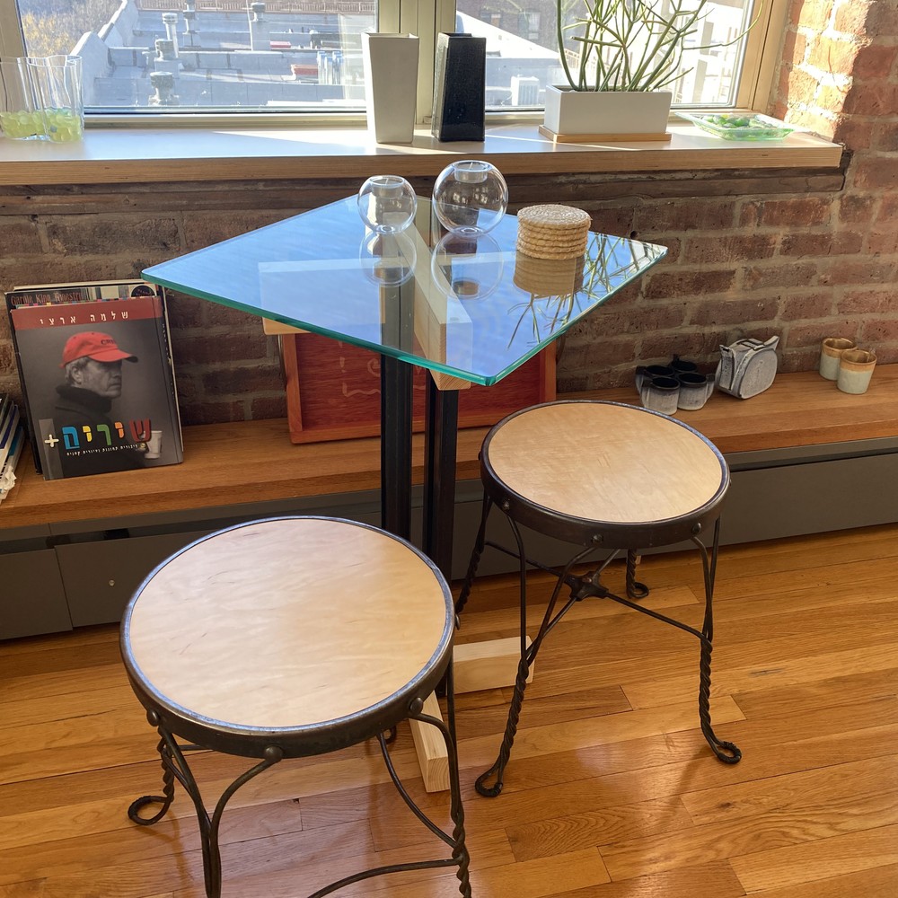 Modularie Wood & Iron Bistro Table -